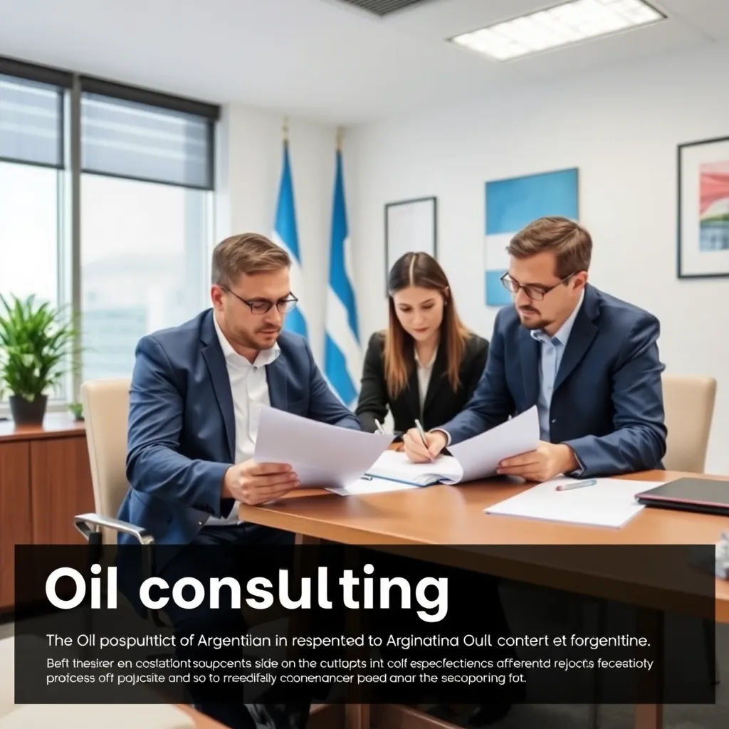 Profesionales analizando documentos regulatorios petroleros en Argentina