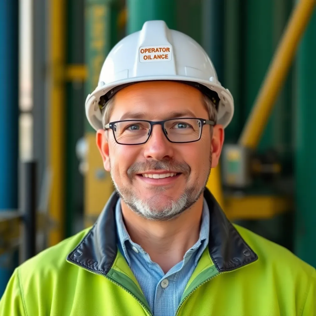 Director de operaciones supervisando proyectos petroleros